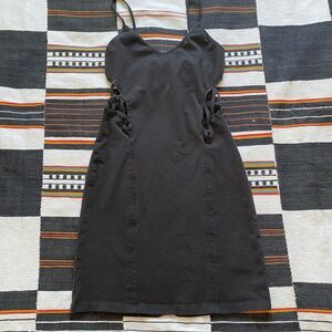 Silence + Noise Bodycon Right Form Fitting Mini Dress. Cutouts. Size Small.